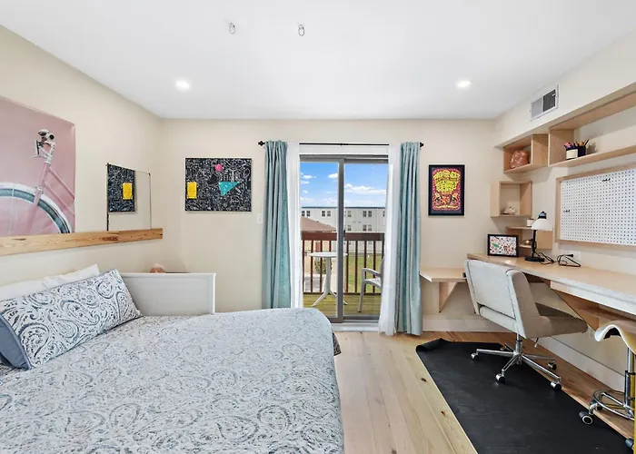 Boho Bay View Townhome W 2 King Hébergement de vacances Ocean City